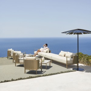 Sofá modular 3 Solanas para exterior de Gandia Blasco. Sofás para exterior.