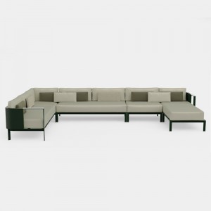 Sofá modular 6 Solanas de Gandia Blasco. Sofa modular para jardín y patio.