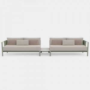 Mesa auxiliar de diseño Solanas para exterior de Gandia Blasco. Mesas modernas.