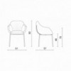 Sillón Nelson de Ozzio design. Estructura metálica tapizada en piel, ecopiel o terciopelo.
