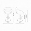 Taburete Boris de Ozzio Design. Mobiliario de diseño.