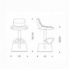 Taburete Morris de Ozzio Design. Mobiliario de diseño.