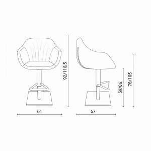 Taburete Nemo de Ozzio Design. Mobiliario de diseño.