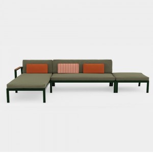 Sofá modular 4 Timeless para terraza de Gandia Blasco. Sofá de diseño.