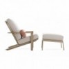 Puf Relax Timeless de exterior de Gandia Blasco. Pufs modernos para jardín.