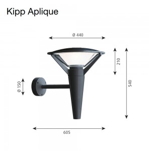 La lámpara Kipp Aplique clásico de Louis Poulsen.