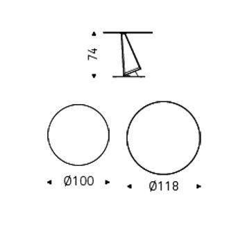 Mesa Roger Keramik de Cattelan Italia. Mesas modernas de diseño italiano.