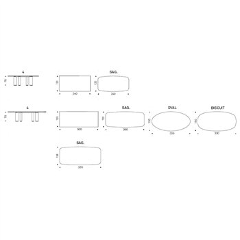 Mesa Roll Keramik de Cattelan Italia. Mesas modernas. Mesas de diseño.
