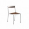 Silla cómoda DNA Teca para exterior de Gandia Blasco.