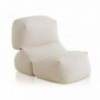 Sillón Grapy de Gandia Blasco. Sillón relleno de poliestireno para exterior.