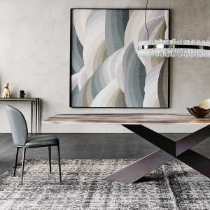 Mesa Tyron CrystalArt de Cattelan Italia. Mesa de cristal para comedor.