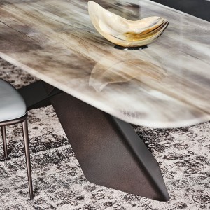 Mesa Tyron CrystalArt de Cattelan Italia. Mesa de cristal para comedor.