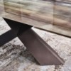 Mesa Tyron Crystalart Drive de Cattelan Italia. Mesas extensibles modernas.