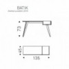 Escritorio Batik de Cattelan Italia. Muebles modernos italianos. Escritorios modernos.