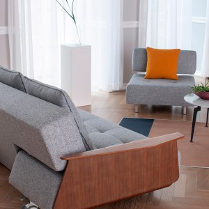 Sofá cama matrimonio con brazos Long Horn Excess Lounger de Innovaction Living.