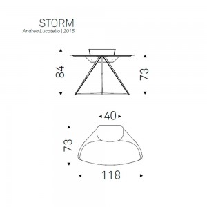 Escritorio Storm de Cattelan Italia. Escritorios de diseño italiano.