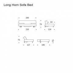 Sofá cama Long Horn D.E.L. Innovation Living