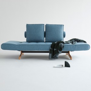 Sofá cama individual Ghia Wood de diseño para oficina de Innovation Living.