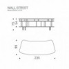 Escritorio Wall Street de Cattelan Italia. Escritorio de madera y cerámica.