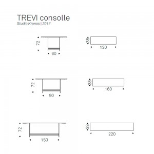 Consola Trevi de Cattelan Italia. Consola de diseño moderno italiano.