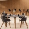 Mesa redonda Faz Wood lounge table. Vondom
