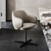 Silla Bombé X de Cattelan Italia. Sillas giratoria para comedor. Sillas modernas.