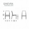 Silla Ginevra de Cattelan Italia. Sillas diseño. Sillas tapizadas modernas.