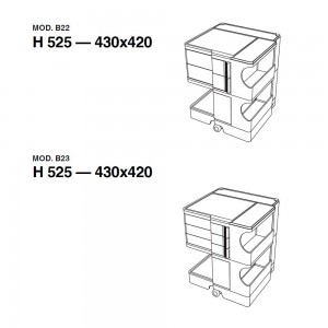 Carro Boby B2 de B-Line. Muebles y complementos de exterior e interior.