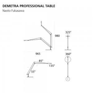 Lámpara sobremesa Demetra Professional Table Artemide. Tienda online lamparas modernas.