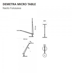 Lámpara sobremesa Demetra Micro Table. Tienda online de lámparas modernas.
