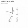 Lámpara sobremesa Demetra Micro Table. Tienda online de lámparas modernas.