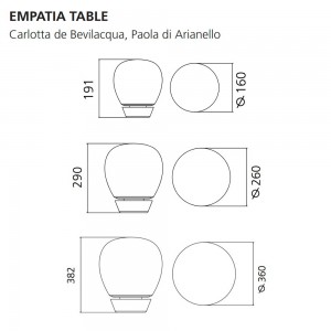 Lámpara sobremesa Empatía Table Artemide