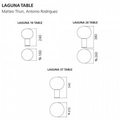 Lámpara sobremesa Laguna table Artemide