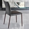 Silla Norma ML de Cattelan Italia. Silla de acero. Sillas de comedor.