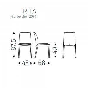 Silla Rita de Cattelan. Sillas de diseño. Silals de comedor modernas.