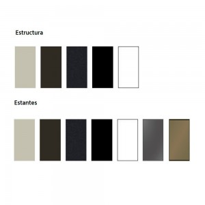 Librería moderna Armida para salón de Desalto. Diseño moderno de libreros.