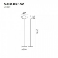 Lámpara pie Cabildo LED Floor Artemide