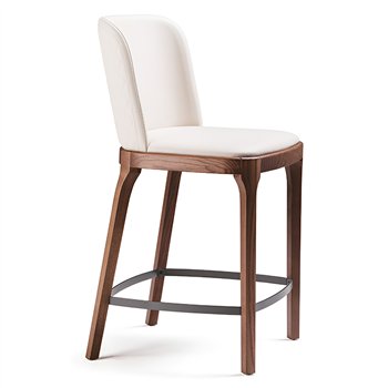 Taburete Magda Couture de Cattelan Italia. Taburete tapizado. Taburetes modernos.