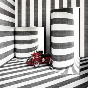 Cochecito infantil Discovolante de Kartell. Diseño de muebles infantiles.