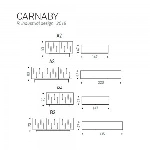 Aparador Carnaby de Cattelan Italia. Aparador de comedor. Aparador moderno.