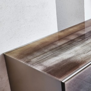 Aparador Focus Crystalart Cattelan Italia. Aparador de salón. Aparador moderno.