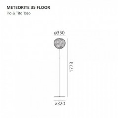 Lámpara pie Meteorite 35 Floor Artemide