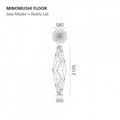 Lámpara pie Minomushi floor Artemide
