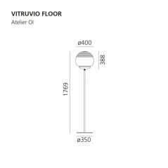 Lámpara pie Vitruvio Floor Artemide