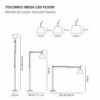 Tolomeo mega Led floor de Artemide. Tienda online lamparas modernas.