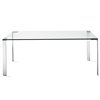 Mesa Liko Glass 404 fija de Desalto. Mesas de cristal de diseño italiano.
