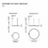 Alphabet of Light circulo de Artemide. Tienda online lamparas modernas.