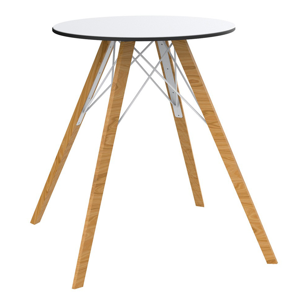 Mesa redonda Faz Wood dining table. Vondom