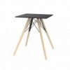 Mesa cuadrada Faz Wood dining table. Vondom