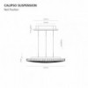 Calipso suspensión de Artemide. Lámpara led de diseño elegante y moderno.